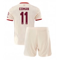 Camisa de Futebol Bayern Munich Kingsley Coman #11 Equipamento Alternativo Infantil 2024-25 Manga Curta (+ Calças curtas)